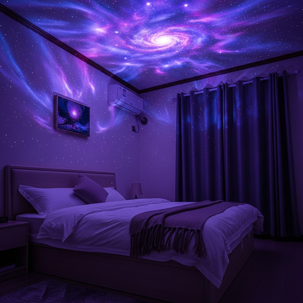 Galaxy Star Projector - LED Night Light with Remote | Room Ambiance