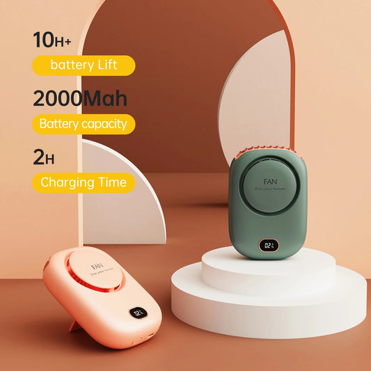 Portable Neck Fan - Side View