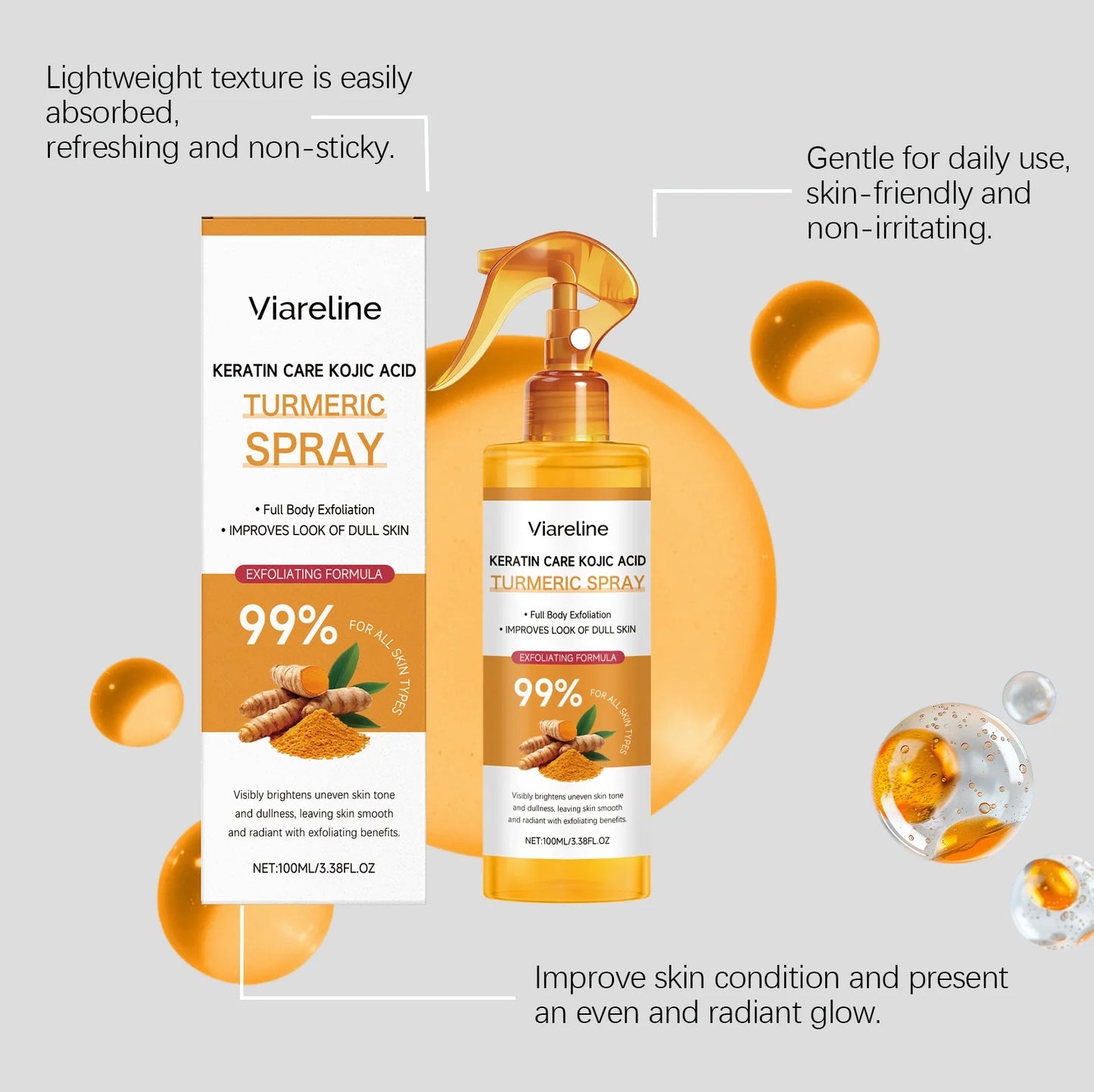 Kojic Acid Turmeric Spray - Ingredients