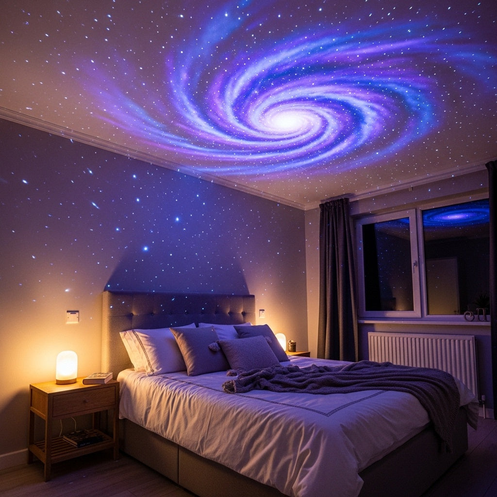 Galaxy Star Projector - LED Night Light with Remote | Room Ambiance