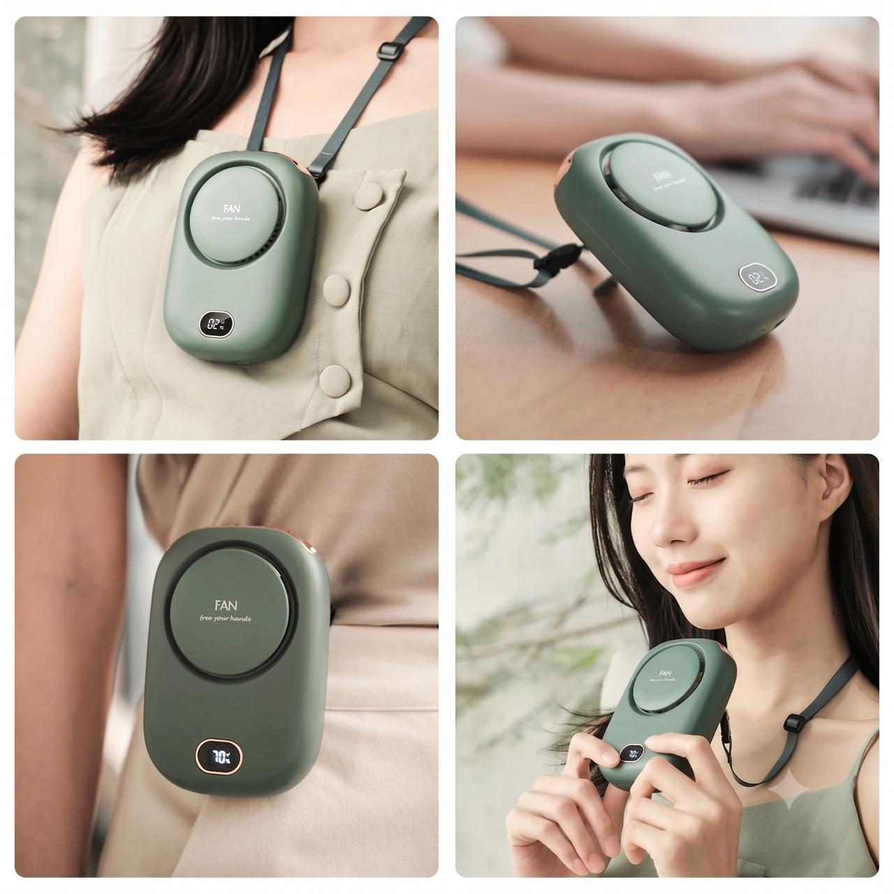 Portable Neck Fan - Multiple angles lifestyle