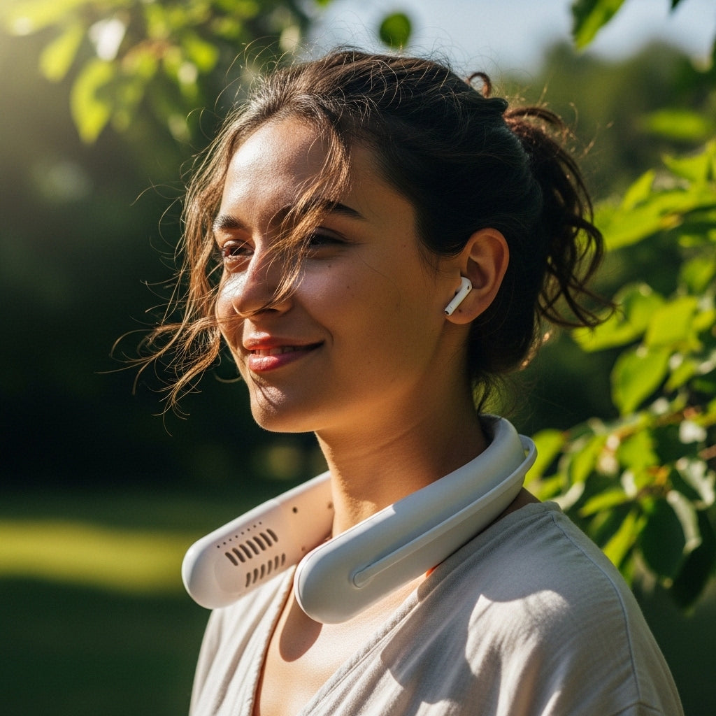 Portable Neck Fan - Hands-Free Wearable Cooling Fan | USB Rechargeable