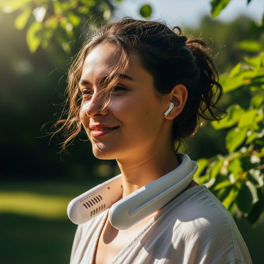 Portable Neck Fan - Hands-Free Wearable Cooling Fan | USB Rechargeable